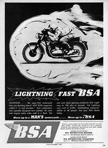 1965 BSA Lightning 650 Motorcycle Original Ad  - Picture 1 of 1