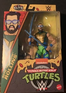 WWE TMNT Elite Collection SETH “Freakin” ROLLINS Leonardo Action Figure New NIB - Picture 1 of 6