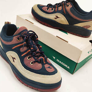 Retro Diadora Holeshot Trainers Shoes Blue/Red UK Size 13 EUR 48