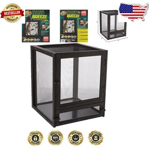 Nano Breeze Aluminium Sichtschutzkäfig 10x10x12 - perfekt für kleine Reptilien - Bild 1 von 6
