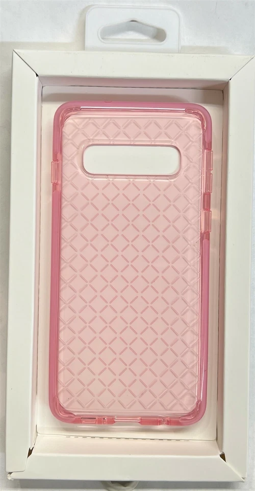 Platinum - Silicone Case for Samsung Galaxy S10 (6.1") - Clear Pink Pattern - Image 1 of 1