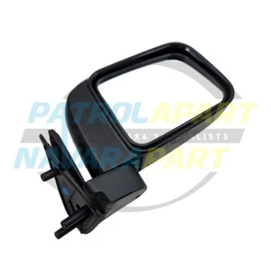 Right Hand Black Manual Mirror for Nissan Navara D22 YD25 DX 2008 on - Picture 1 of 2
