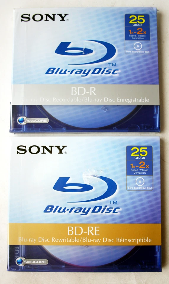 Sony Bnr25r3h Bd-r Blu-ray 25gb Recordable Disc Single