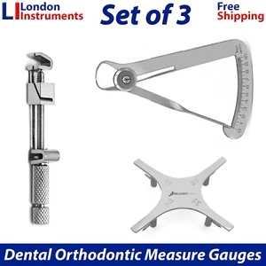 Range Of Dental Orthodontic Measure Gauges lwanson, Boley, Star Gauge Calippers - Picture 1 of 7