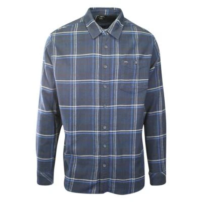 O'Neill Camicia Uomo Navy Redmond Plaid Elasticizzata Flanella Foderata Bianca L/S (S23) - Immagine 1 di 4