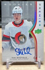 2020-21 Upper Deck Premier Autographs Silver Spectrum #75 Tim Stutzle RC AUTO