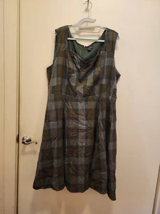 Torrid Outlander Tartan Wrap Bodice Swing Dress Plaid Fit and Flare Size 24 - Picture 1 of 4