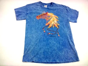 Arizona Pueblo Aztec Horse Herren 100% Baumwolle Blau Kurzarm T-Shirt Medium - Bild 1 von 10