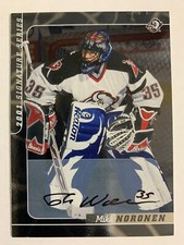 2000-01 BAP Be A Player Signature Series Autograph Mika Noronen Auto #214