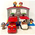 Fisher Price Little People Fun Sounds Rescue Fire Station & Ambulance