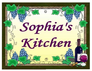 IMÁN DE COCINA DE UVAS PERSONALIZADO VINO - Imagen 1 de 1