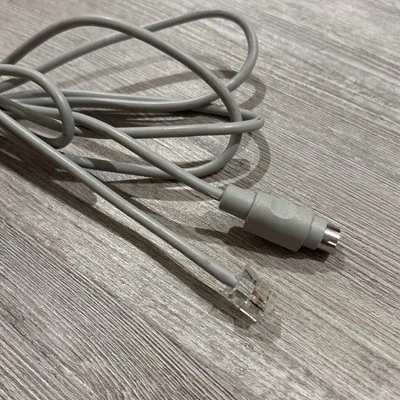 8 Pin Mini Din to RJ11 6ft Vintage Keyboard Cable RJ-11 Modular Fax Modem - Image 1 of 4