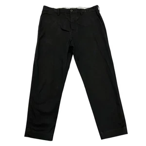 French Connection Trousers Black Mens 32W 26L Straight Fit Stretch Cotton - Picture 1 of 11