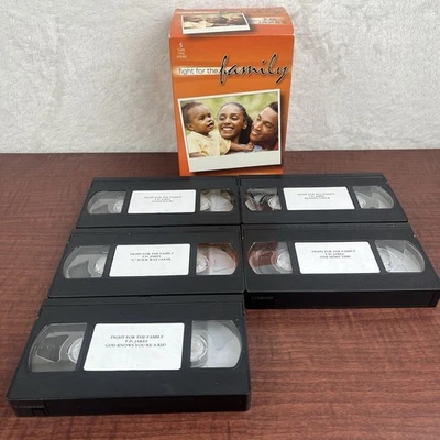 Bishop T.D. Jakes Fight For The Family VHS 5 Tape Series The Potters House - Image 1 of 4