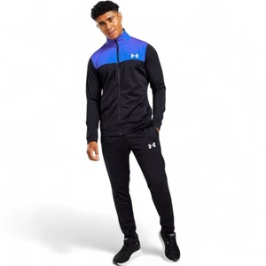 Under Armour Tracksuit Mens Size S Game Royal/Black Matching 2 PC Track Warm Ups - Picture 1 of 17