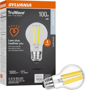 Sylvania LED Truwave Natural Series A19 Light Bulb, 100W Equivalent, Efficient 1 - Picture 1 of 12