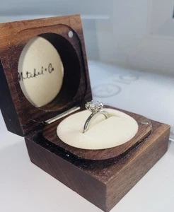 1.2 CT Brilliant Cut Solitaire Diamond Ring in a Bespoke Platinum Setting Size I - Picture 1 of 15