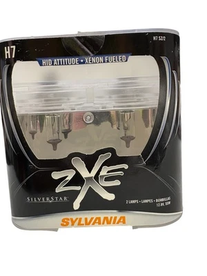 Sylvania Silverstar ZXE H7 55W Two Bulbs Head Light Low Beam Replace Plug Play - Image 1 of 4
