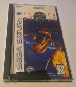 Thunder Strike Sega Saturn Complete CIB w/Reg Card Authentic Tested Works 