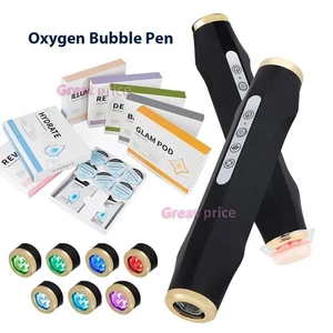 Facial SPA CO2 Blase Sauerstoff Schönheit Maschine Gel Hautaufhellung Peeling Pod Kit - Bild 1 von 30