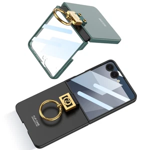 Custodia antiurto per Samsung Galaxy Z Flip 7 Flip 6 supporto anello cover + vetro flim - Foto 1 di 13
