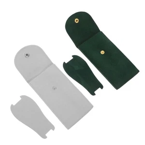  2 Stück Uhrenetui einzeln Schmuck Geldbörse Taschen tragbar Samt Etui - Bild 1 von 20