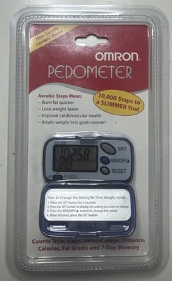Omron Pedometer Model HJ-105 Step Counter New in Package ~ Sealed - Image 1 of 2