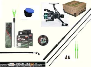 Starter Float Fishing Outfit Set Kit Beginners Rod Reel Hooks Float - Picture 1 of 1