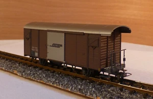 Bemo # 2283 116, ged. Güterwag., Korbbogendach, Rhätische Bahn, H0m, analog, OVP - Bild 1 von 10