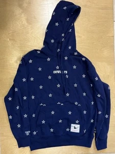 Women's Brand New Dallas Cowboys Pullover Hoodie Fleece Sweatshirt Mitchell Ness - Picture 1 of 5