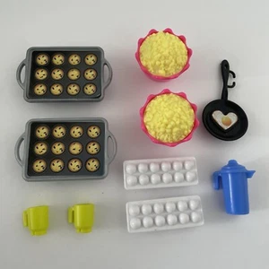 Barbie Dream Camper - Replacement Kitchen Pan, Popcorn, Ice Trays, Cups, Pitcher - Picture 1 of 1