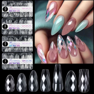 Full Cover 3D Diamond Nails Special Shaped False Nails Acrylic Fake Nail Hot ц - Image 1 of 4