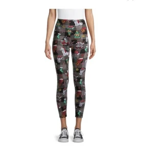 No Boundaries Christmas Juniors' Fur Lined Leggings - Picture 1 of 10