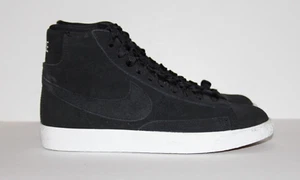 Youth Boy's Nike Mid Premium 895850-003 Black Suede Sneakers Size 4 Y - Picture 1 of 10