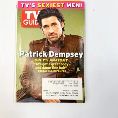 TV Guide Magazine June 5 2005 Patrick Dempsey Sexiest Men Lisa Kudrow Houston Ed - Image 1 of 4