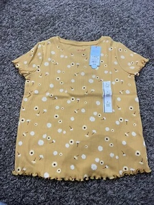 Girls Short Sleeve Mini Waffle Shirt - Cat & Jack L 10-12 - Picture 1 of 3