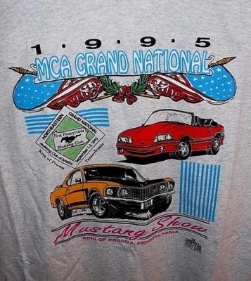 FORD MUSTANG Car Show 1995 MCA GRAND NATIONAL t shirt MENS XXL (50-52). BUDDY - Image 1 of 4