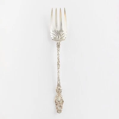 Tenedor para servir ensalada sólida de gran tamaño Lily Whiting Sterling Foto 1 de 4