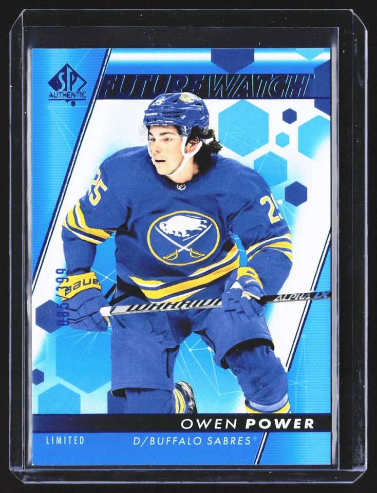 2022-23 SP Authentic Future Watch Limited Blue #102 Owen Power RC /399 - Image 1 of 3