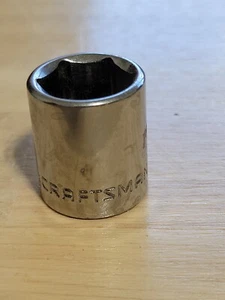 USED CRAFTSMAN 3/8" DRIVE 6 POINT 5/8" SHALLOW SOCKET 43005 SEE PICS FOR COND - Bild 1 von 5