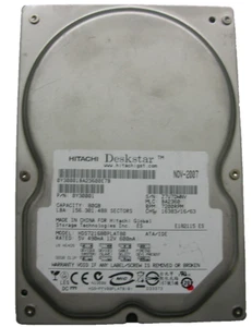 Hitachi Deskstar 80gb HDS721680PLAT80 F 0A29581 01 Ide - Picture 1 of 1