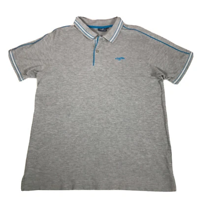 LOTTO Mens Polo Shirt  Grey Cotton Italian Sport Design Size Large - Image 1 of 3