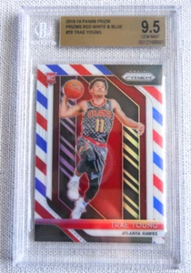 2018- 19 Panini Prizm Red White Blue Prizm Trae Young Rookie BGS 9.5 Gem Mint - Bild 1 von 2