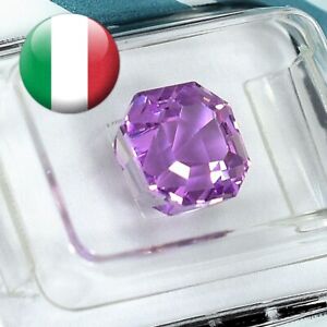 Kunzite naturale 3.42ct certificato IGI rosa viola natural pink no diamante
