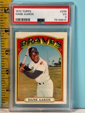 1972 Topps Hank Aaron Atlanta Braves HOF #400 PSA 3 VG 💥