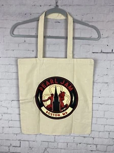 Pearl Jam Tote Bag 2018 Boston Fenway Park riutilizzabile nuova (PJ4) - Foto 1 di 3