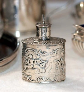 RARE 19th CENTURY MINIATURE DUTCH TEA CADDY with 18th century hallmarks 5.5cm  - Picture 1 of 19