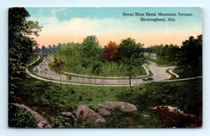 Curva de zapatos de caballo postal de AL de la década de 1910. Mountain Terrace Birmingham Alabama sin publicar - Imagen 1 de 2