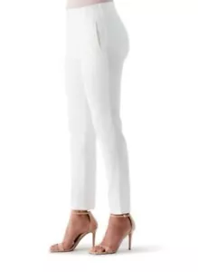 Pantalones elásticos al tobillo RAFAELLA blancos talla 12, 28"" entrepierna NUEVOS - Imagen 1 de 7