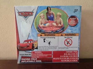 NIB 36"DIA x 8"H Disney Pixar Cars Lightning McQueen Racing Pals Inflatable Pool - Picture 1 of 2